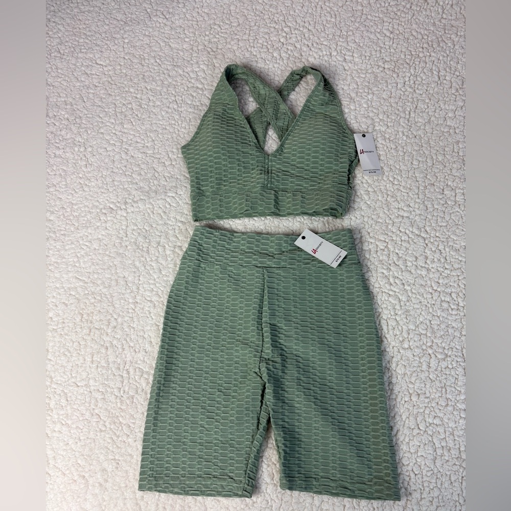 Society Green Crop Top